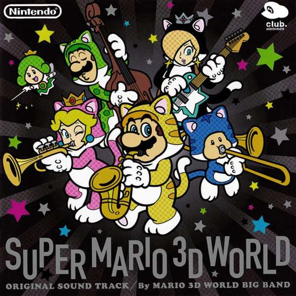 Super Mario 3D World Big Band Album Art glidande pussel online
