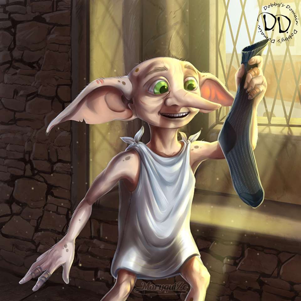 Dobby med strumpa glidande pussel online