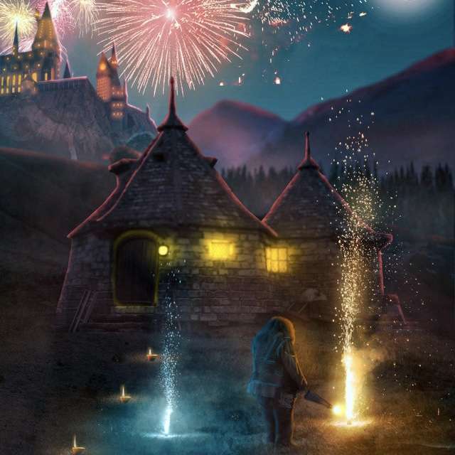 Frohes neues Jahr, Hogwarts Online-Puzzle