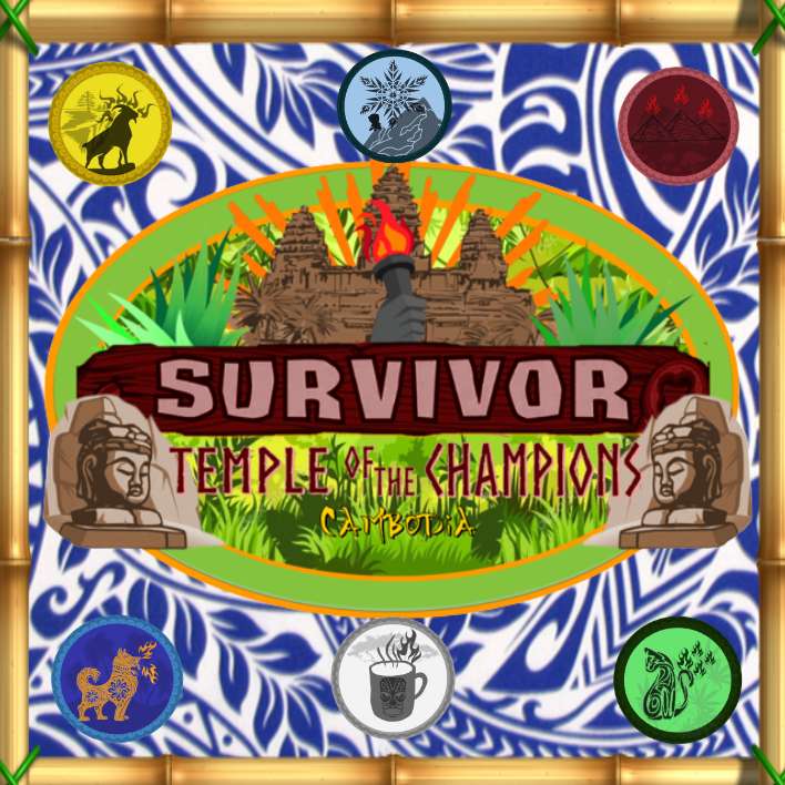 Legendární snímek Survivor: Temple of the Champions posuvné puzzle online