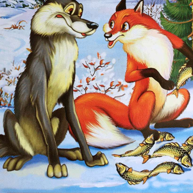 Fox-sister and Wolf-brother online puzzle