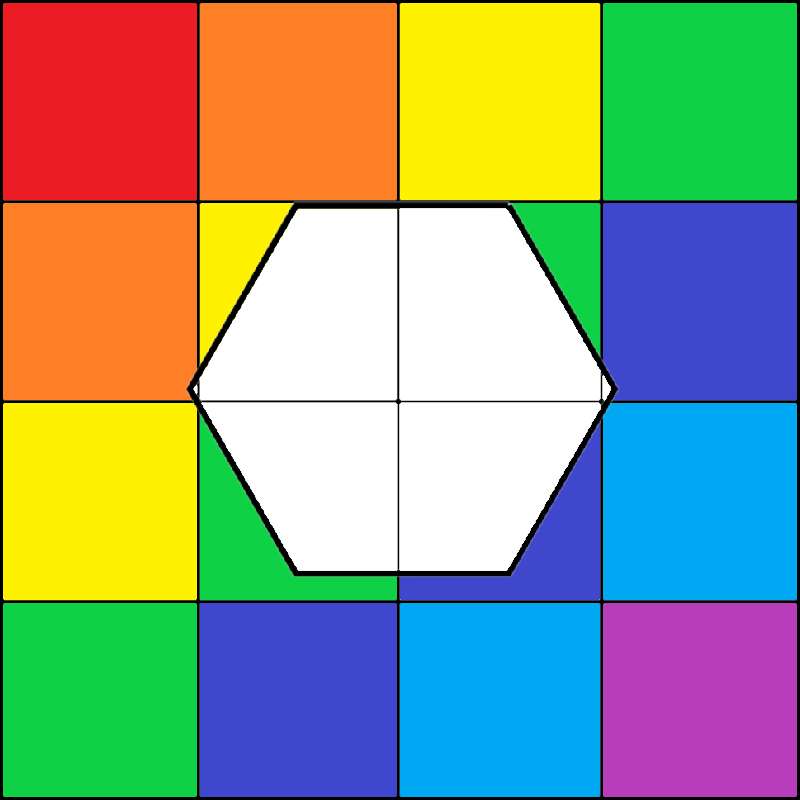 Faire un hexagone puzzle en ligne