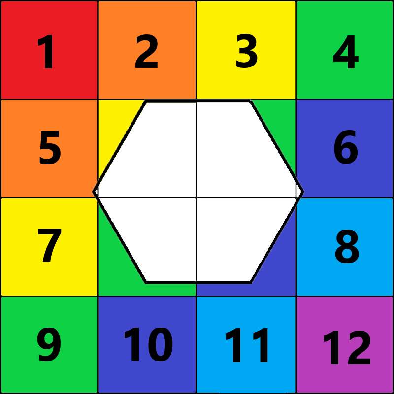 Faire un hexagone puzzle coulissant en ligne