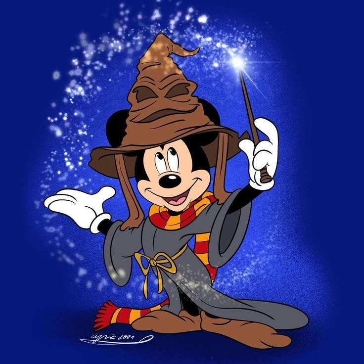 Mickey and The Sorting Hat online puzzle