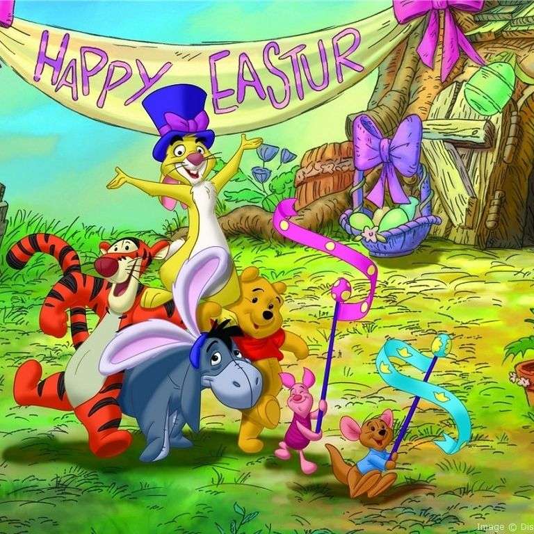 Pooh porta la Pasqua puzzle online