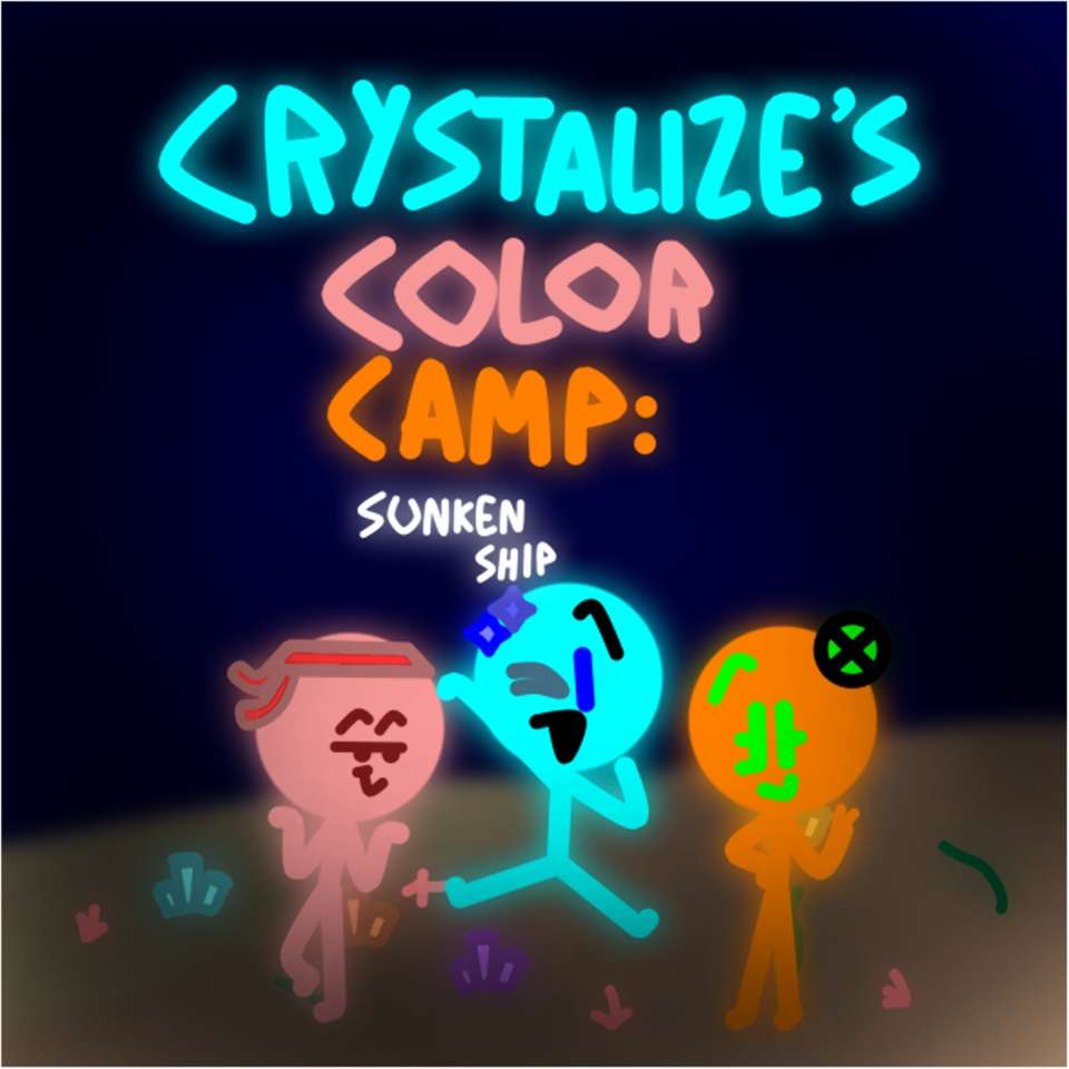 Цветной лагерь Crystalize: Затонувший корабль головоломка онлайн