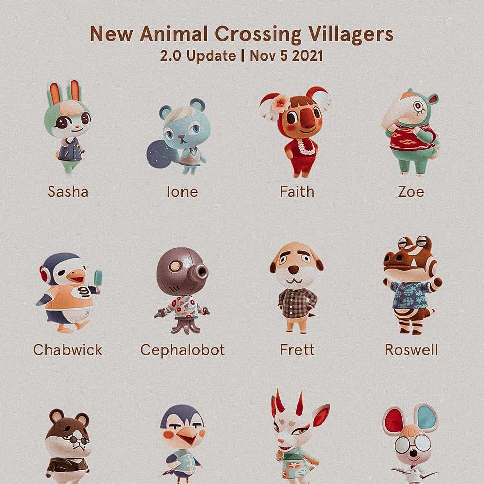 Animal Crossing Challenge glidande pussel online