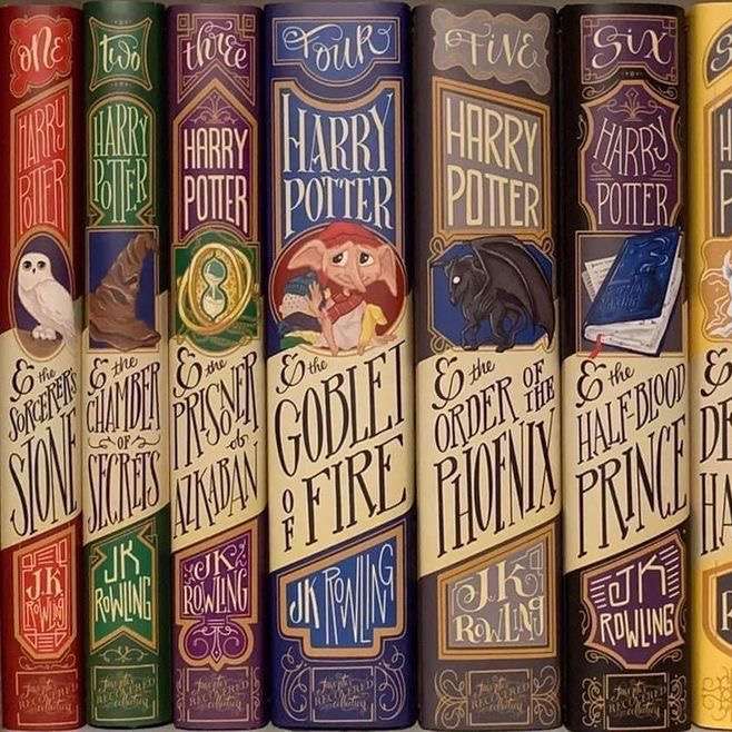 Книги за Хари Потър онлайн пъзел