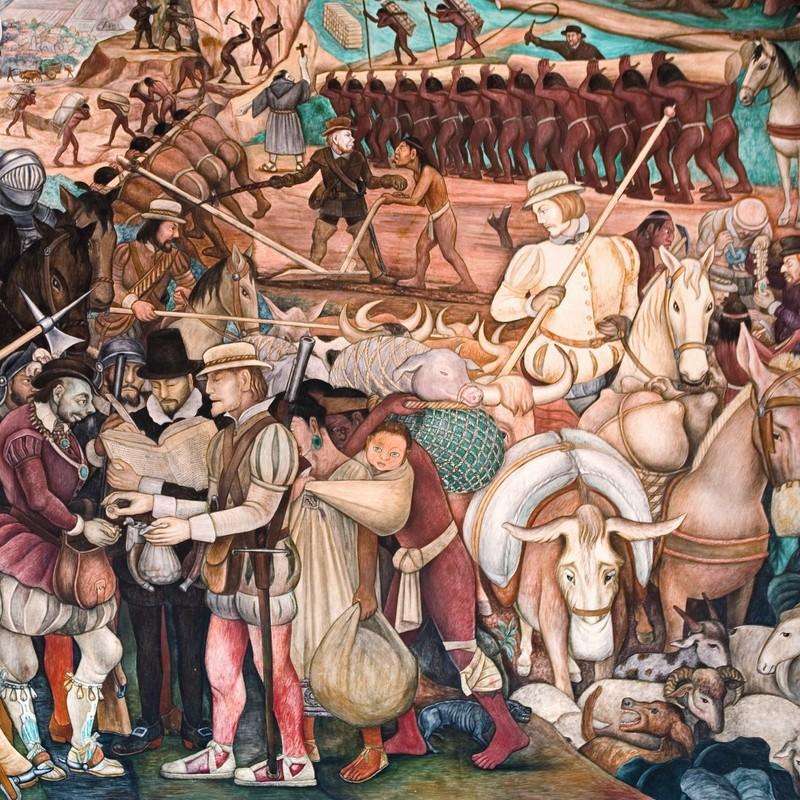 Pictura murală Diego Rivera alunecare puzzle online