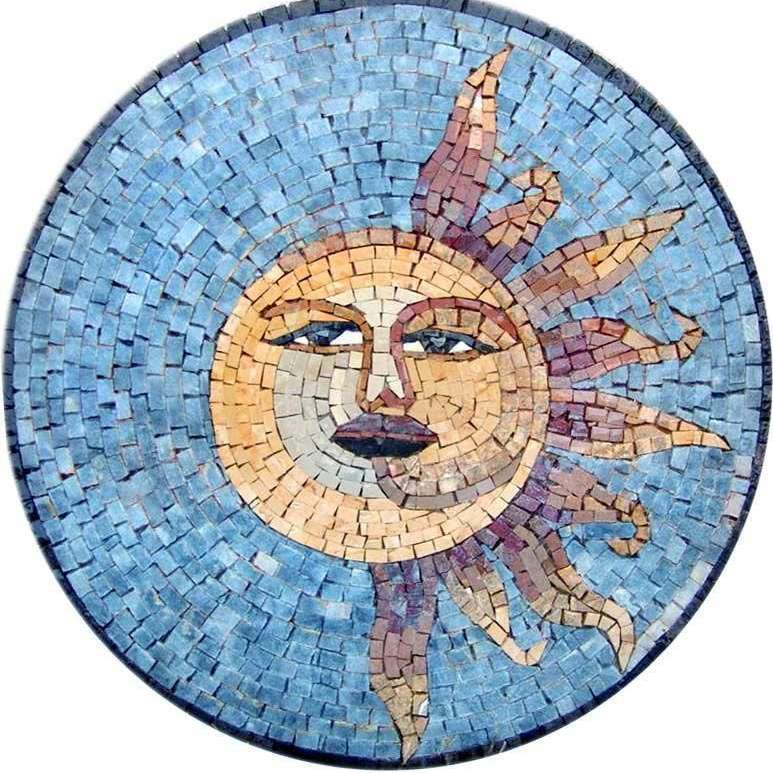 Mozaikové slunce online puzzle