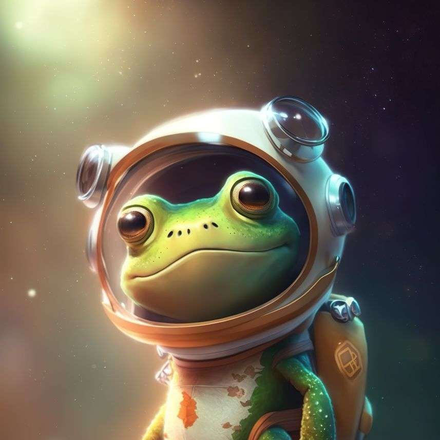 Froggo i rymden glidande pussel online