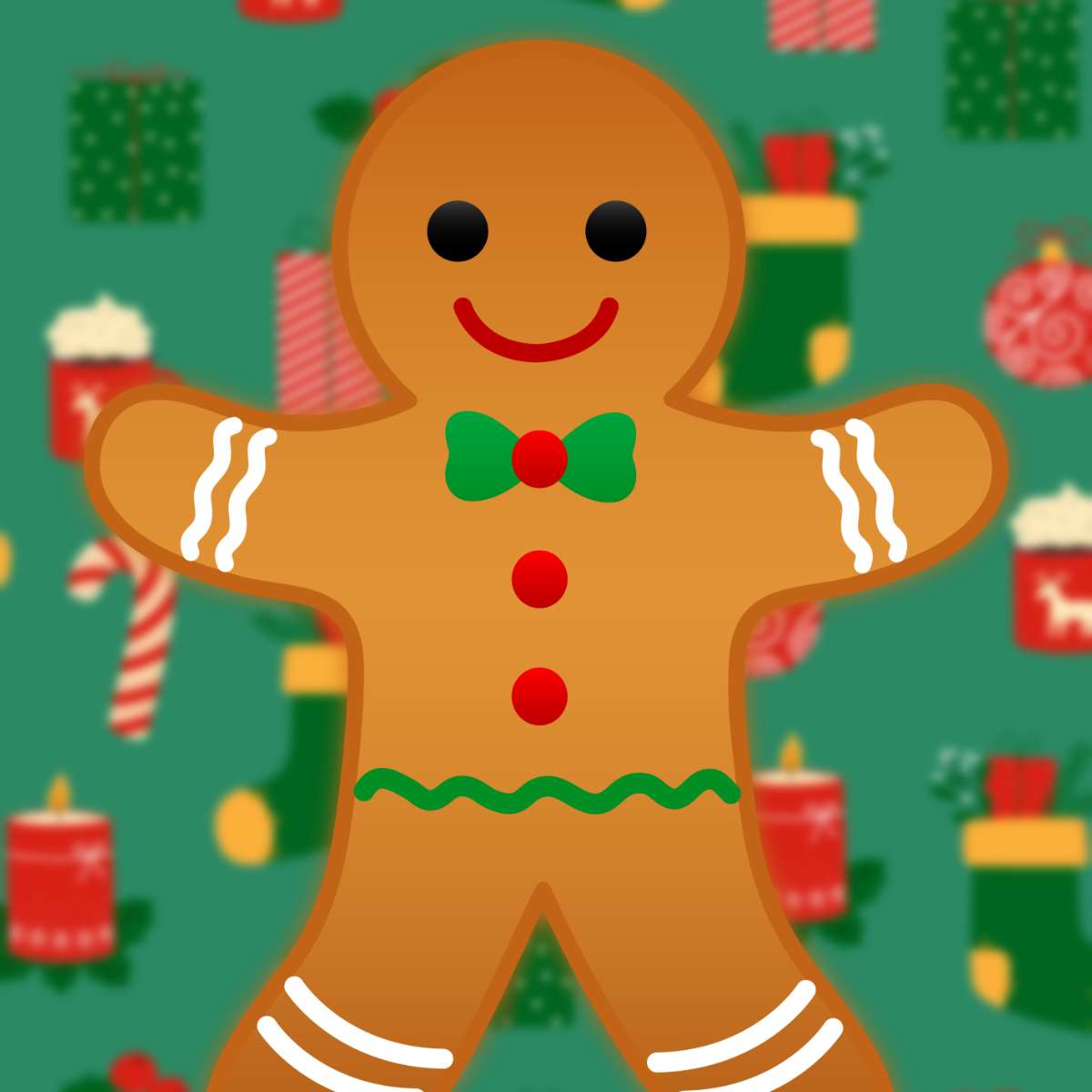 Gingerbread sliding puzzle online