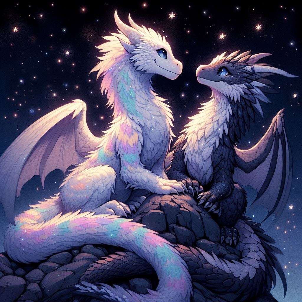 Dragoni în noapte puzzle online