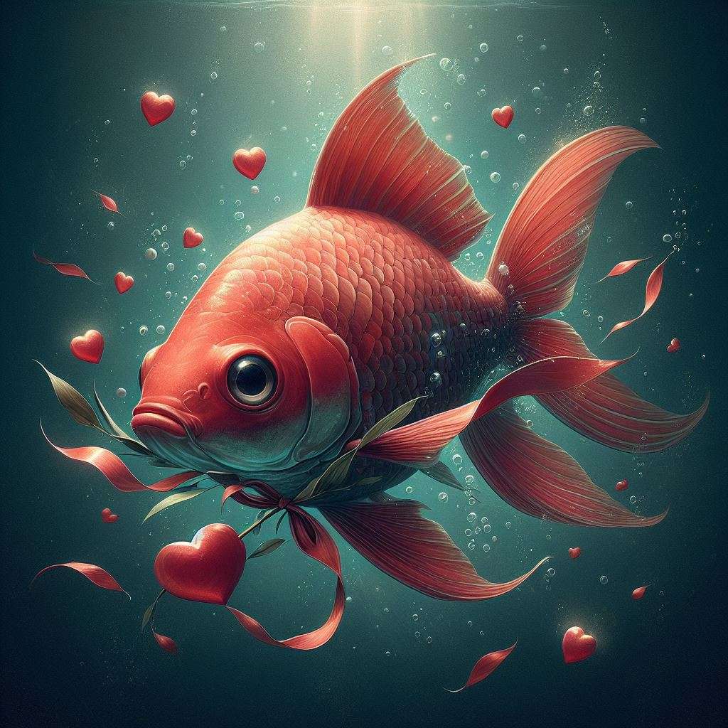 Love fish sliding puzzle online
