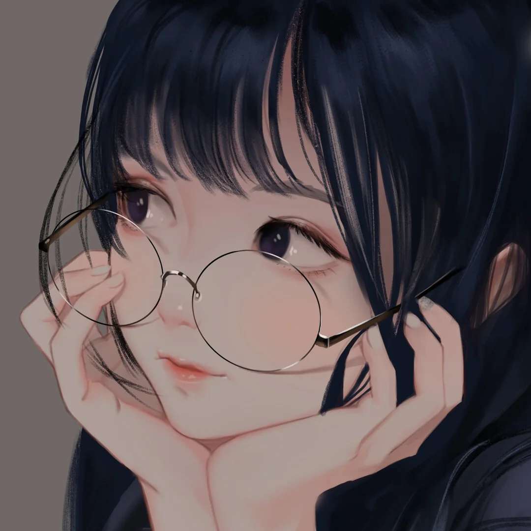Dívka s brýlemi online puzzle