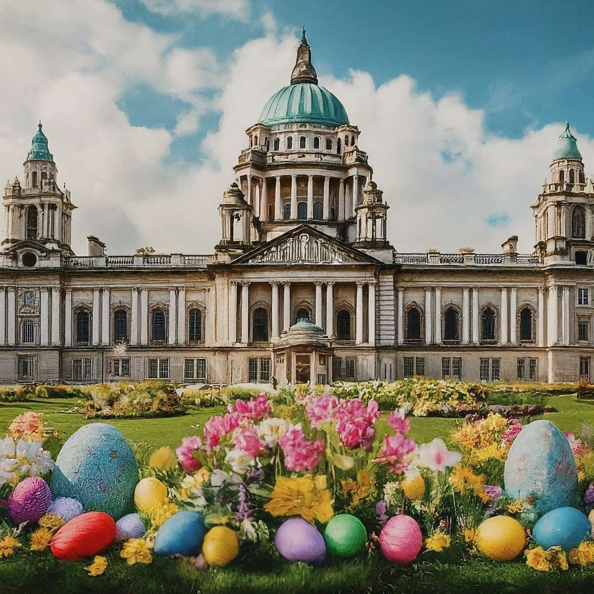 Великден в Белфаст плъзгащ се пъзел онлайн