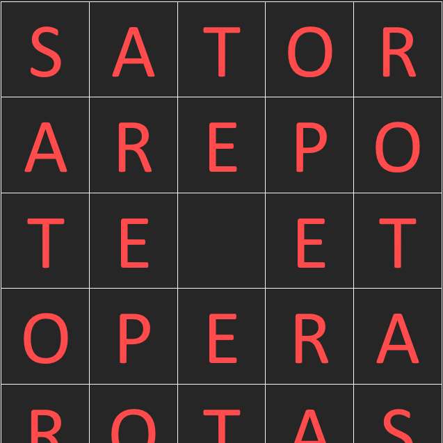 sator box posuvné puzzle online