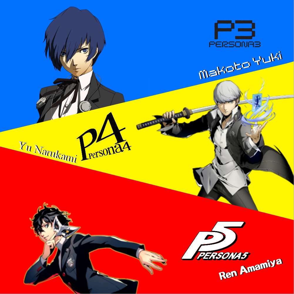 Persona 3 - Persona 5 posuvné puzzle online