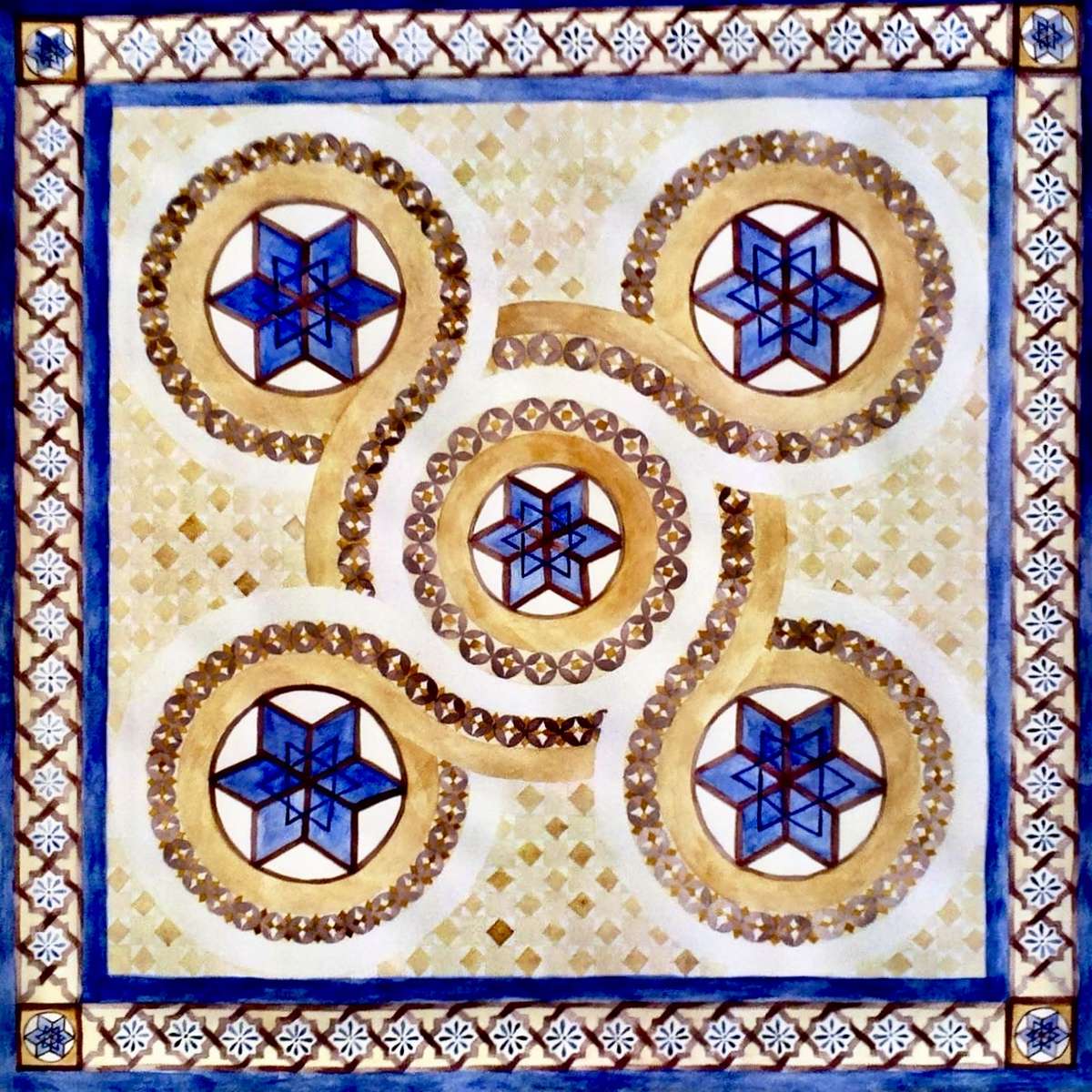 Puzzel op de vloer van de tempel online puzzel