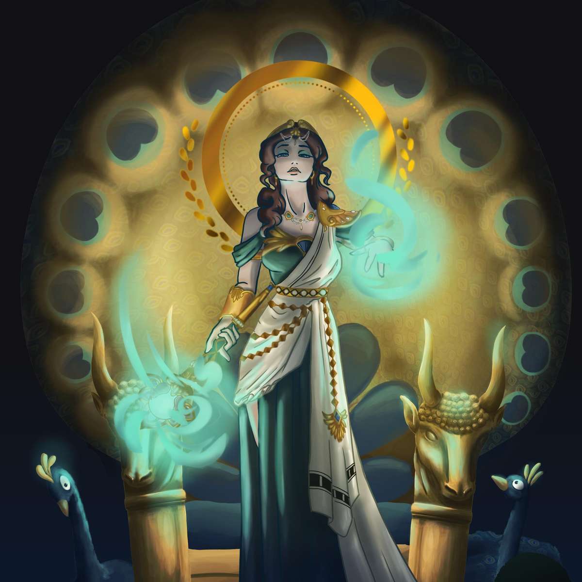 Греческая богиня Гера раздвижная головоломка онлайн