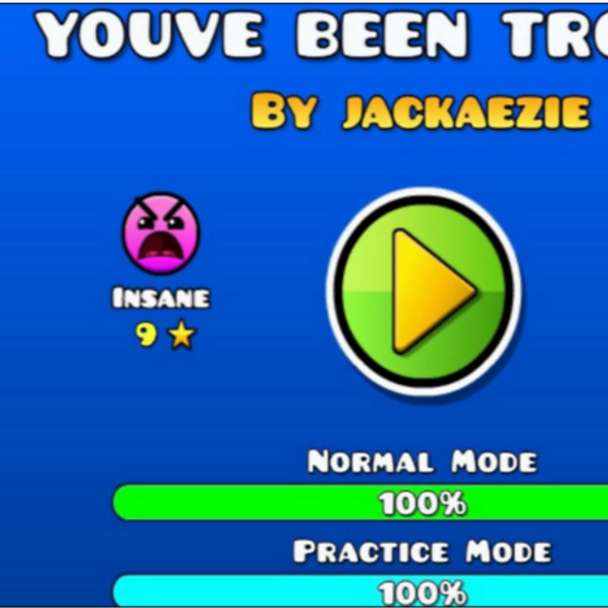 Geometry Dash You've Been Trolled sliding puzzle online