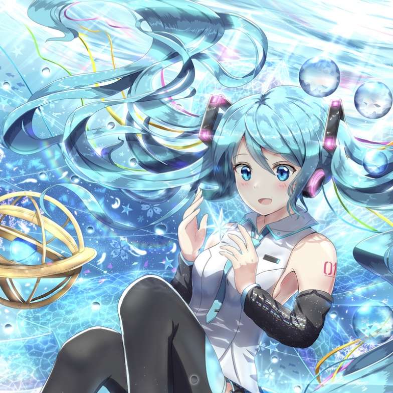 Miku d'eau puzzle coulissant en ligne