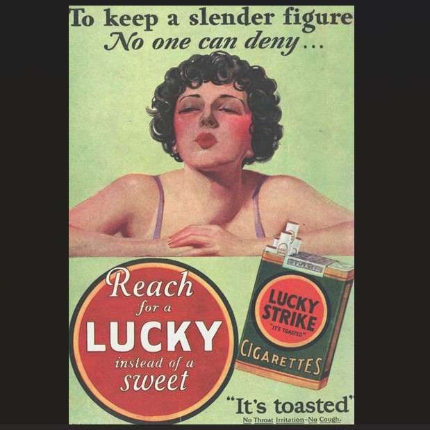 Vintage Lucky Strike-Anzeige Online-Puzzle