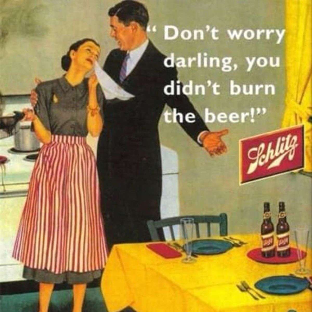 Vintage Beer Ad sliding puzzle online