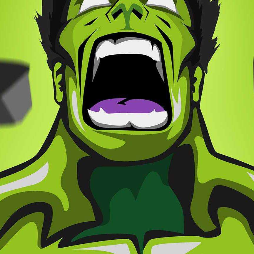 Hulk furios alunecare puzzle online