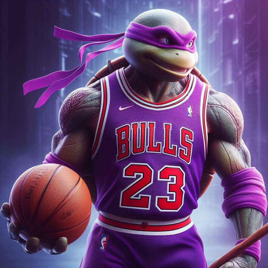 Donatello basket puzzle scorrevole online