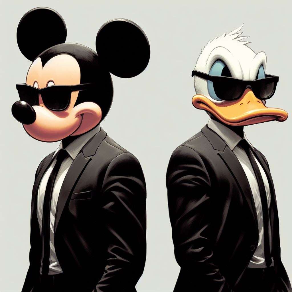 Mickey mouse y Donald online puzzle