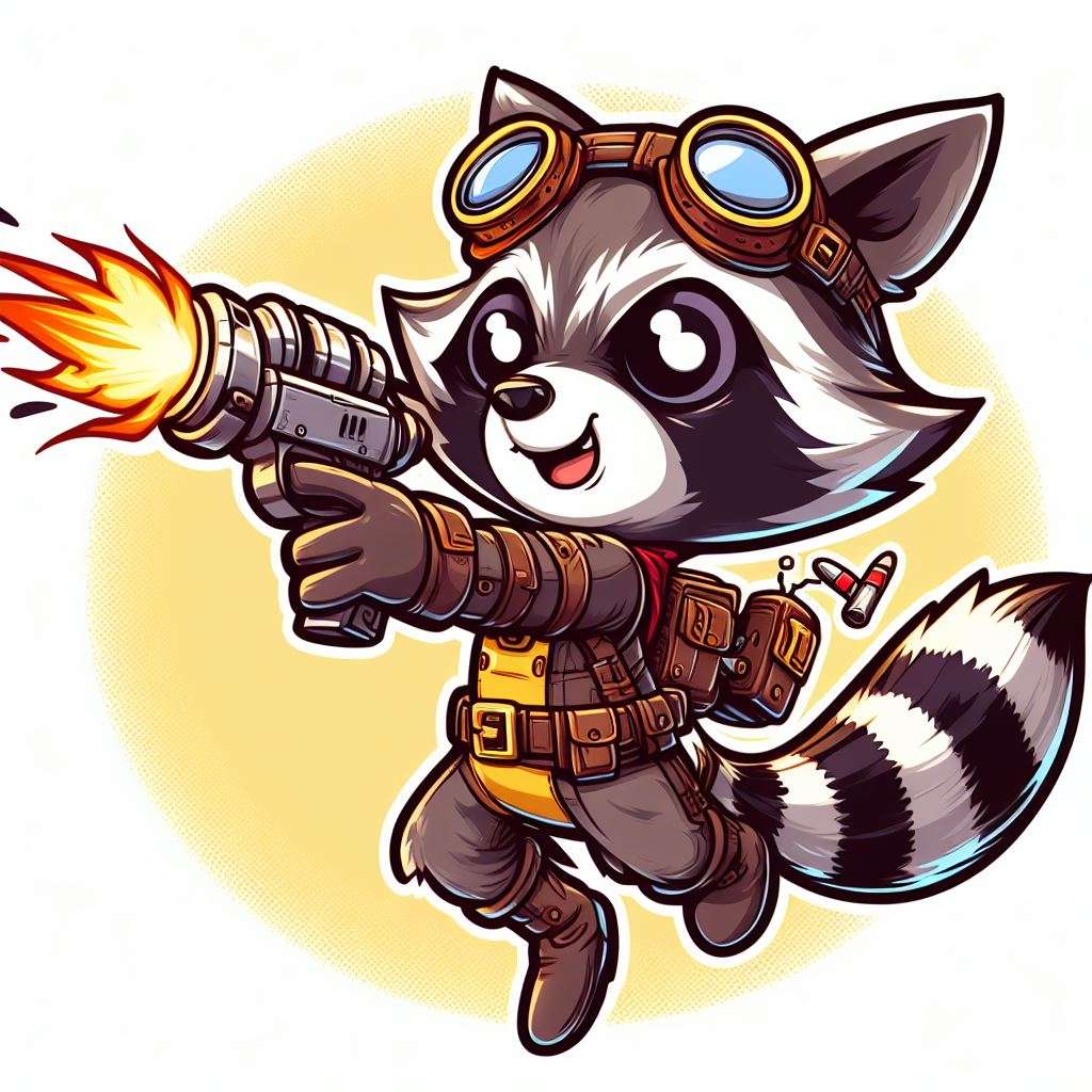 Rocket raccon sliding puzzle online