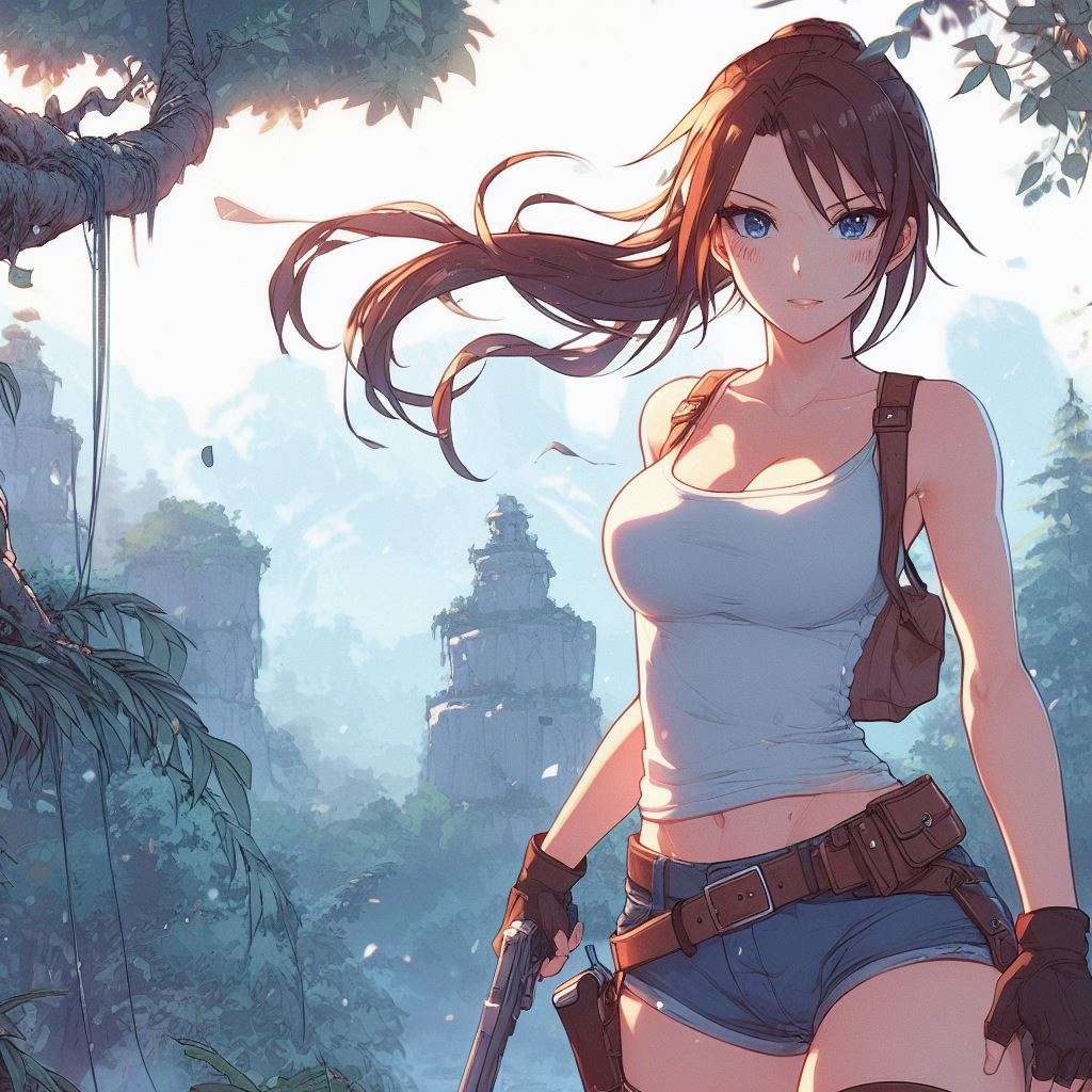 Lara Croft Online-Puzzle