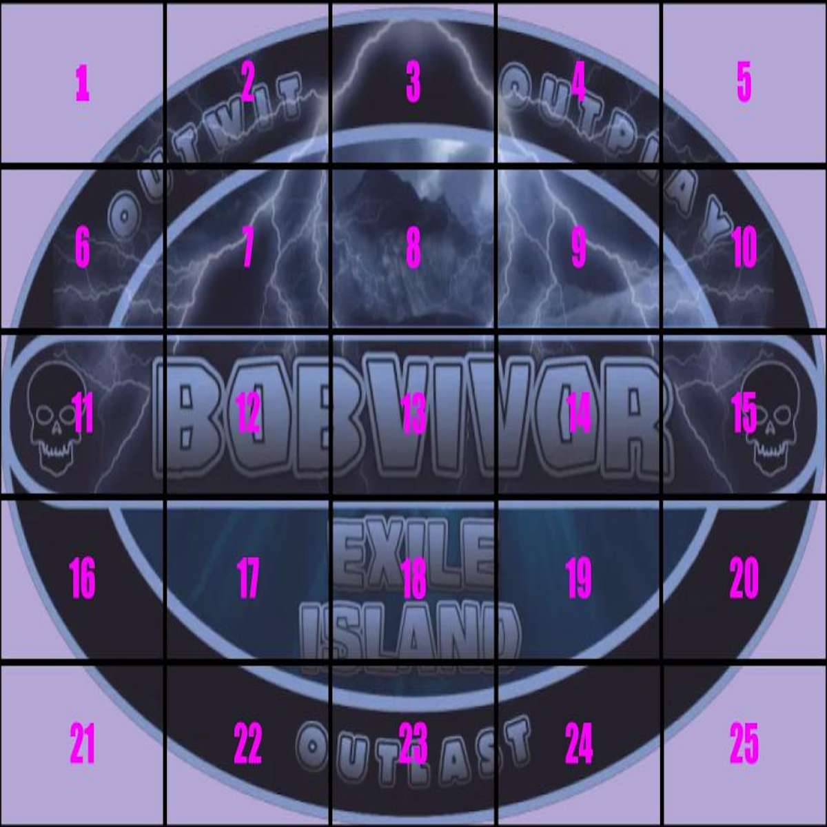 Bobvivor Slide Puzzle онлайн пъзел