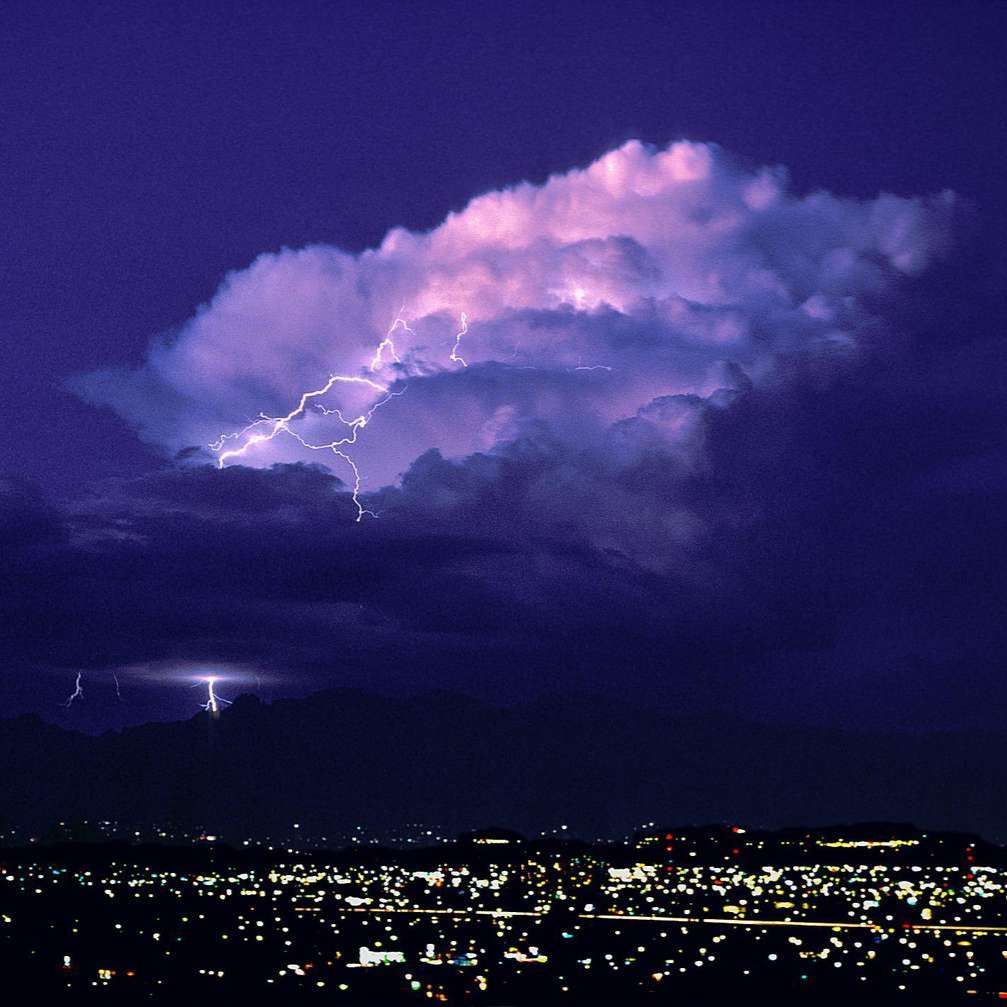 orage, nuages puzzle coulissant en ligne