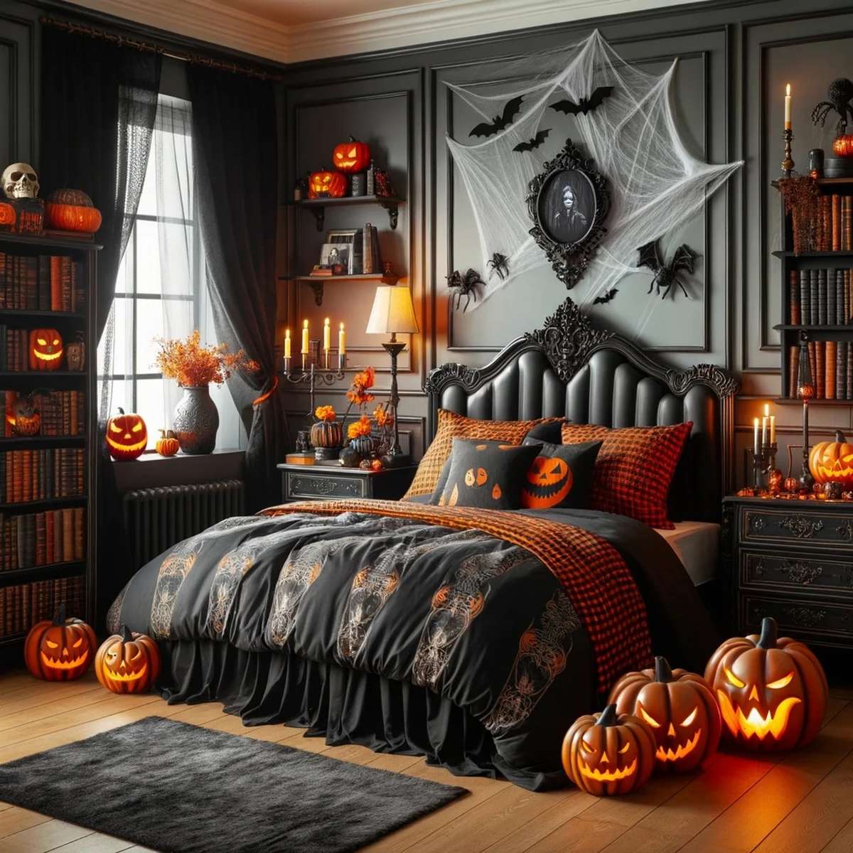 Halloween, Schlafzimmer. Halloween, Schlafzimmer Online-Puzzle