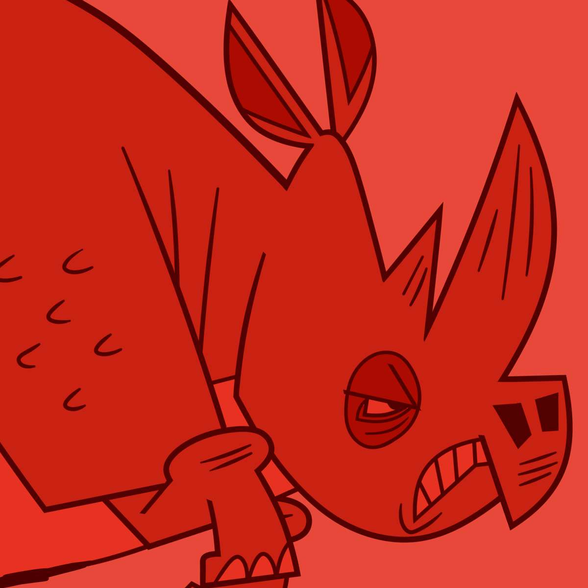 Носорог онлайн пъзел