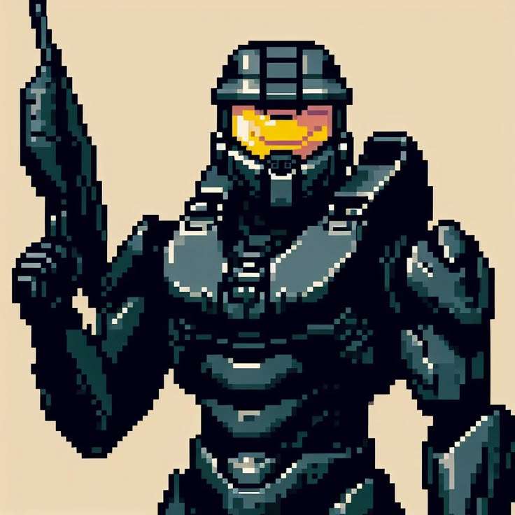 Halo Master Chief sliding puzzle online