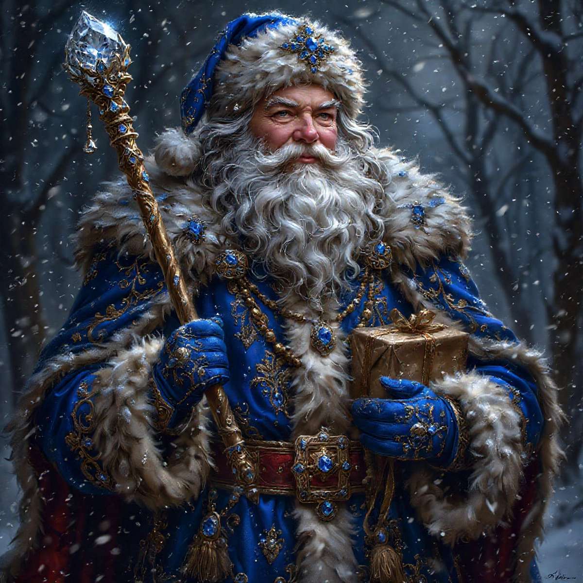 Père Frost puzzle en ligne