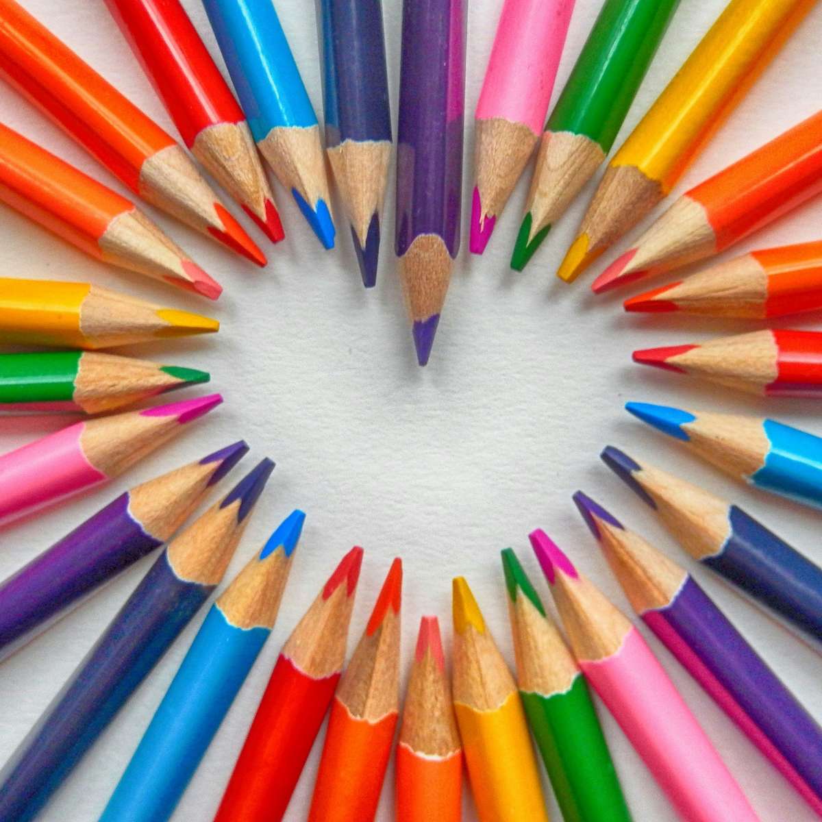 Heart Pencil Online-Puzzle