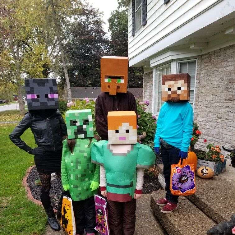 Хэллоуин Minecraft онлайн-пазл