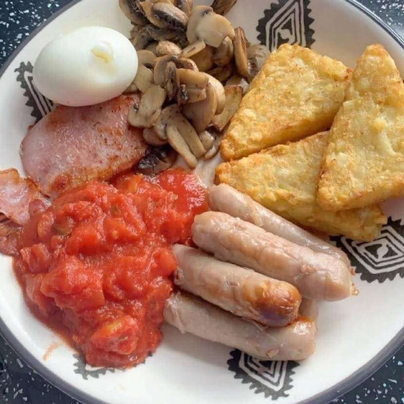 Английска закуска плъзгащ се пъзел онлайн