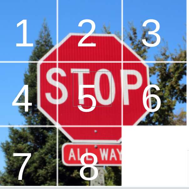 знак остановки онлайн-пазл