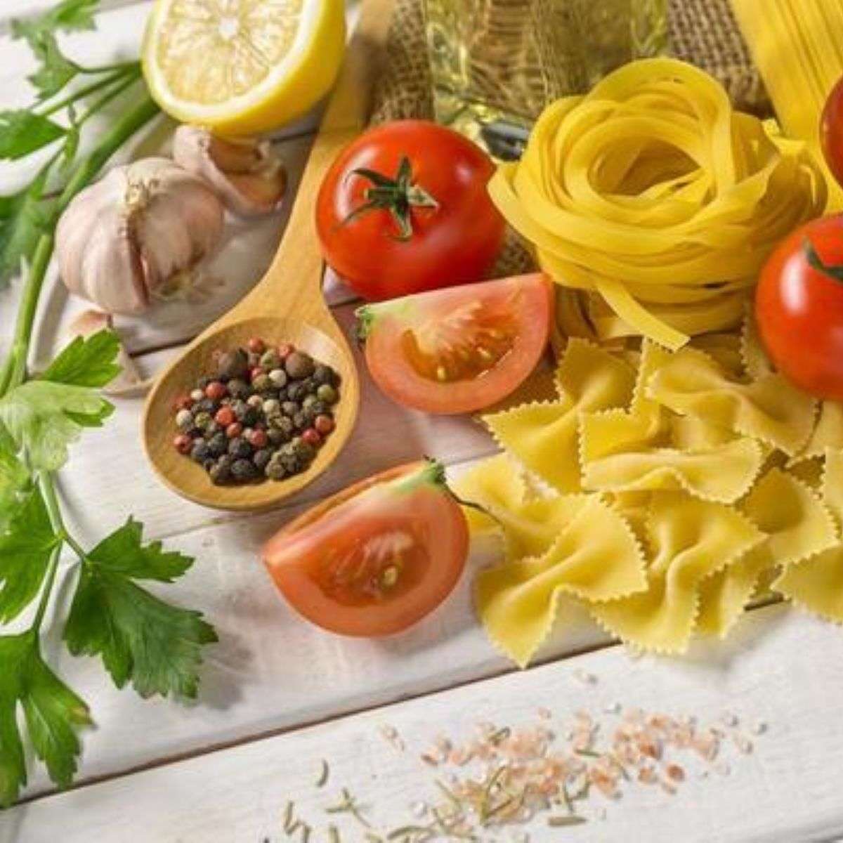 Съставки за макаронени изделия онлайн пъзел
