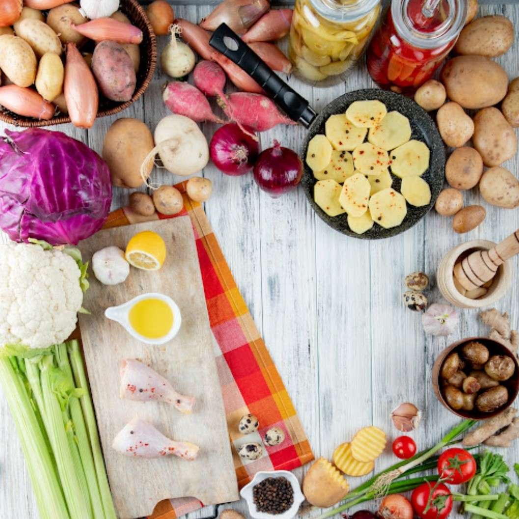 Ингредиенты для ужина онлайн-пазл