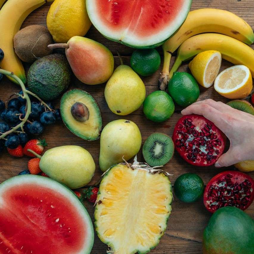 Фруктове асорті розсувний пазл онлайн