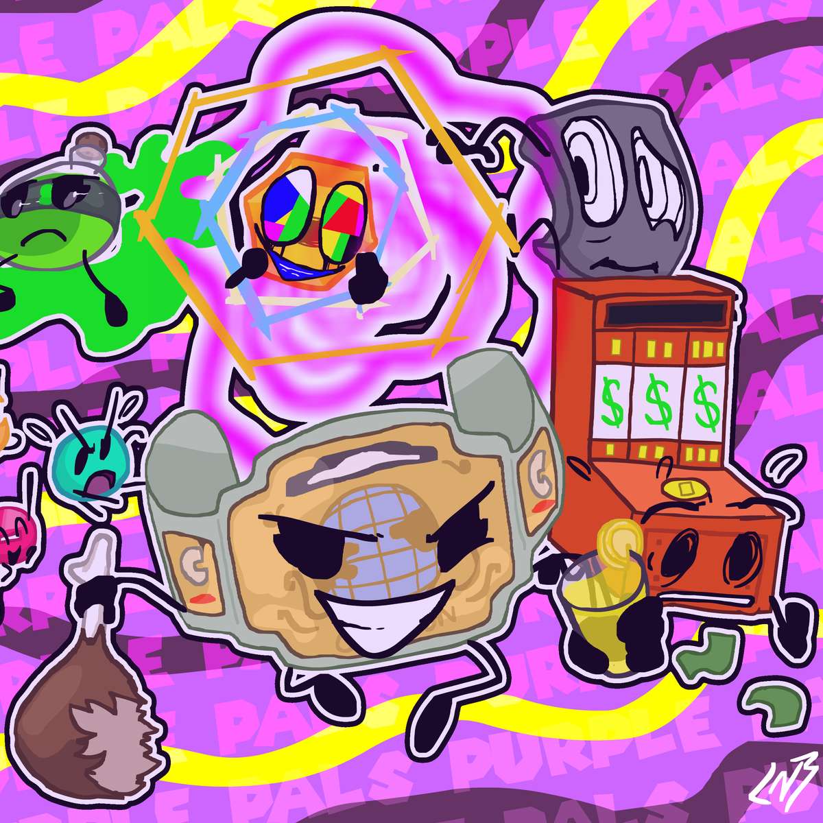 OGCM S4 パープルパルポスター スライディングパズル・オンライン