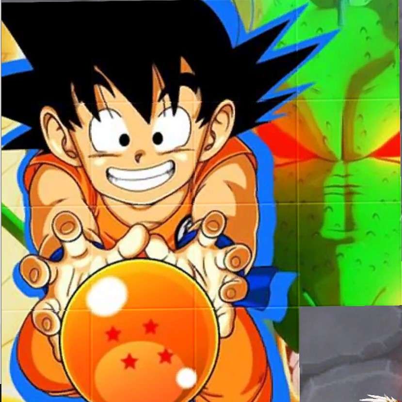 Goku Puzzle posuvné puzzle online