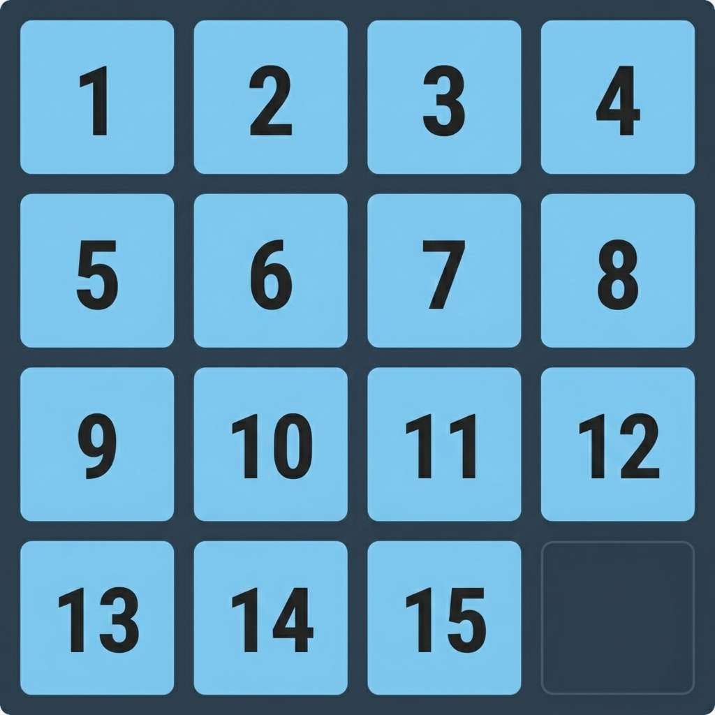 Quebra-cabeça deslizante 4x4 clássico puzzle deslizante online