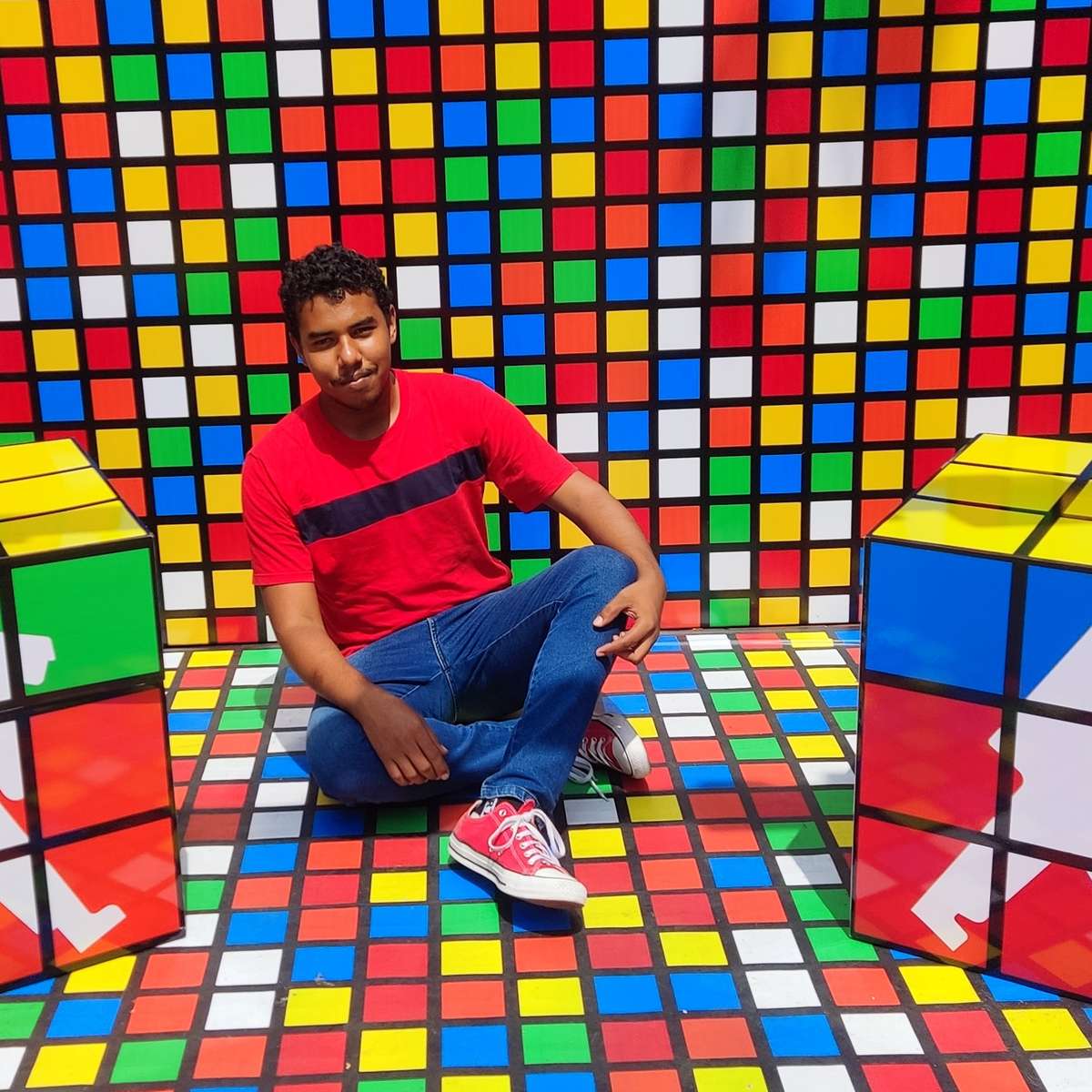 Foto van Justin in Toni's melk schuifpuzzel online